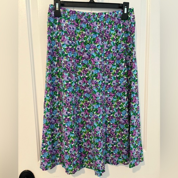 The Vermont Country Store Dresses & Skirts - The Vermont Country Store Maxi Skirt Size Medium Vintage Blue Purple Floral Y2K